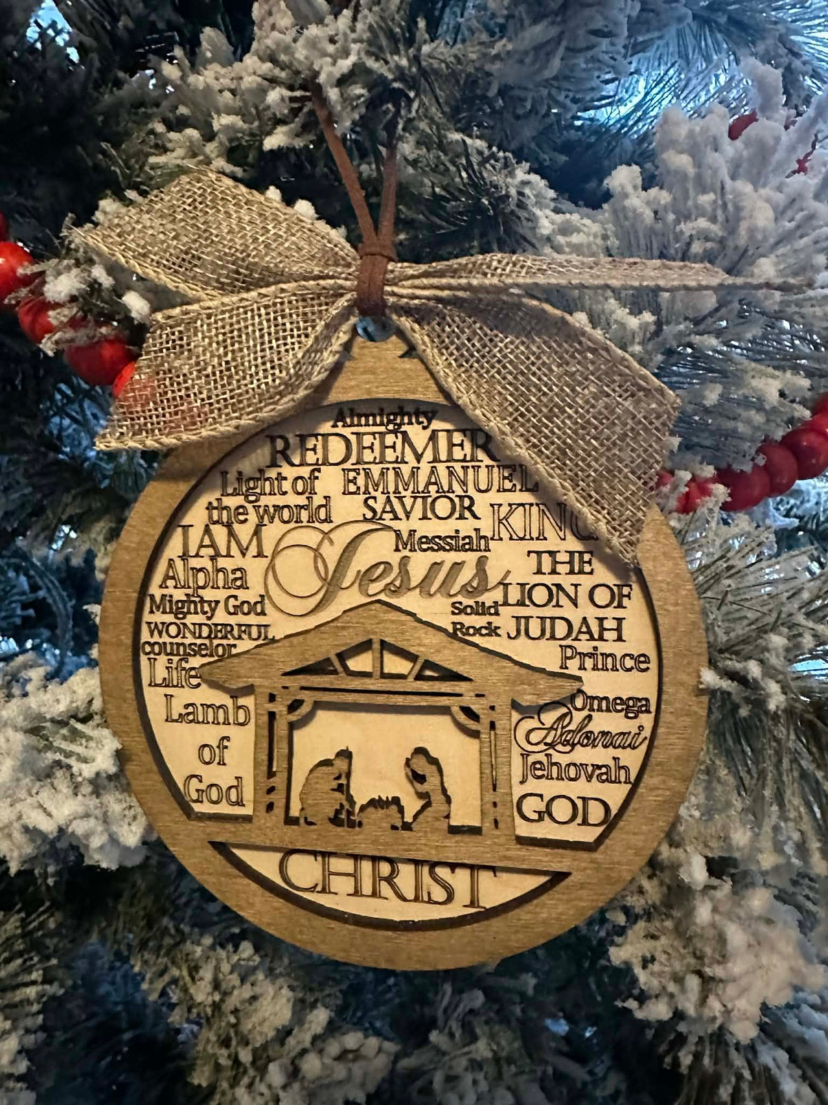 Special Jesus Names Ornament
