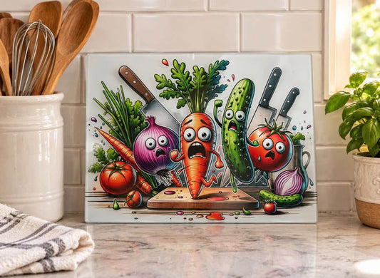 Funny Tempered Glass Cutting Board