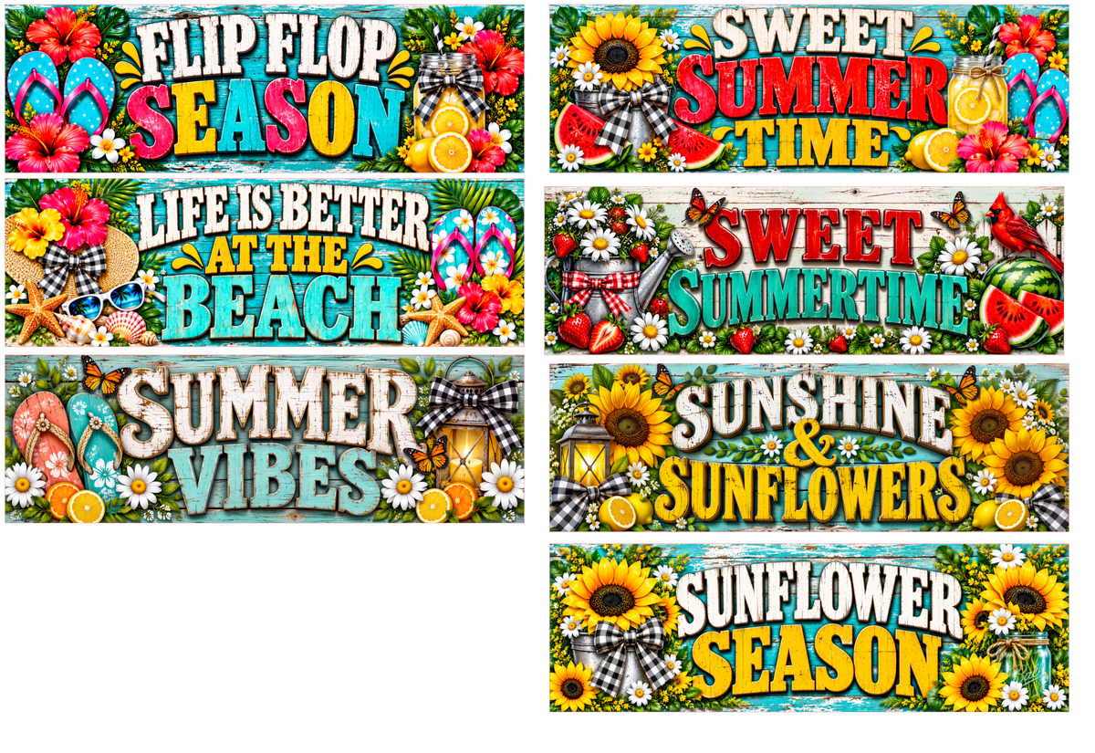 Small Rectangle Interchangeable Holiday Sign Frame
